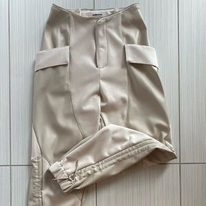 Manier De Voir Faux Leather Joggers